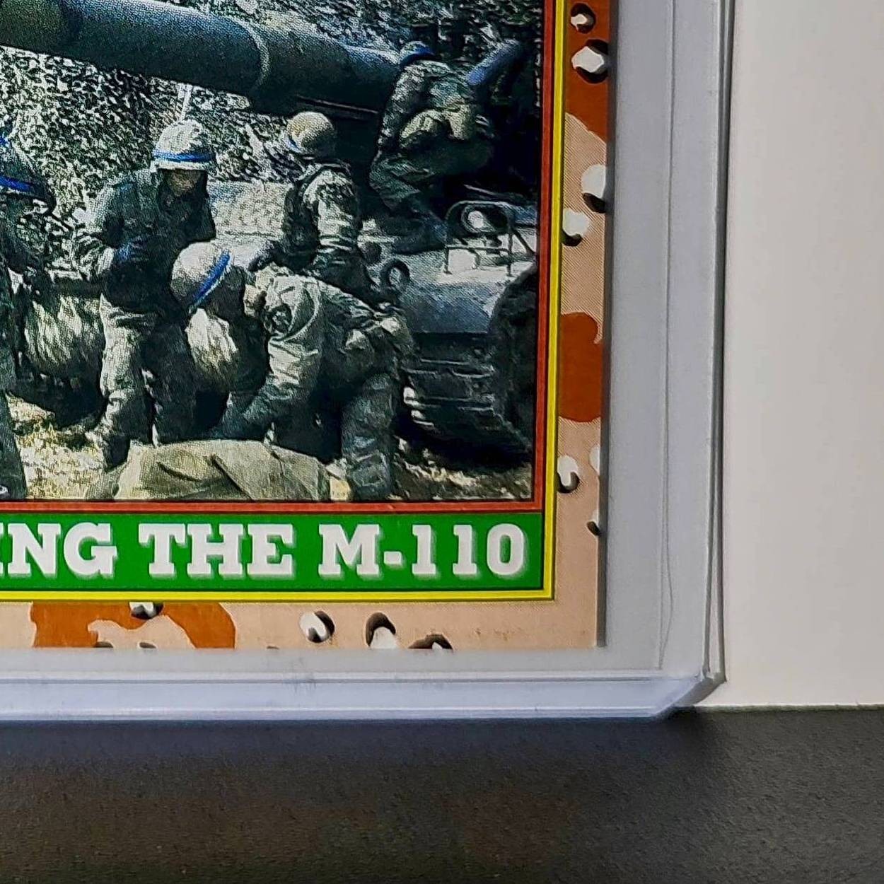 Manning the M-110 Howitzer 1991 Topps Desert Storm #39 Card