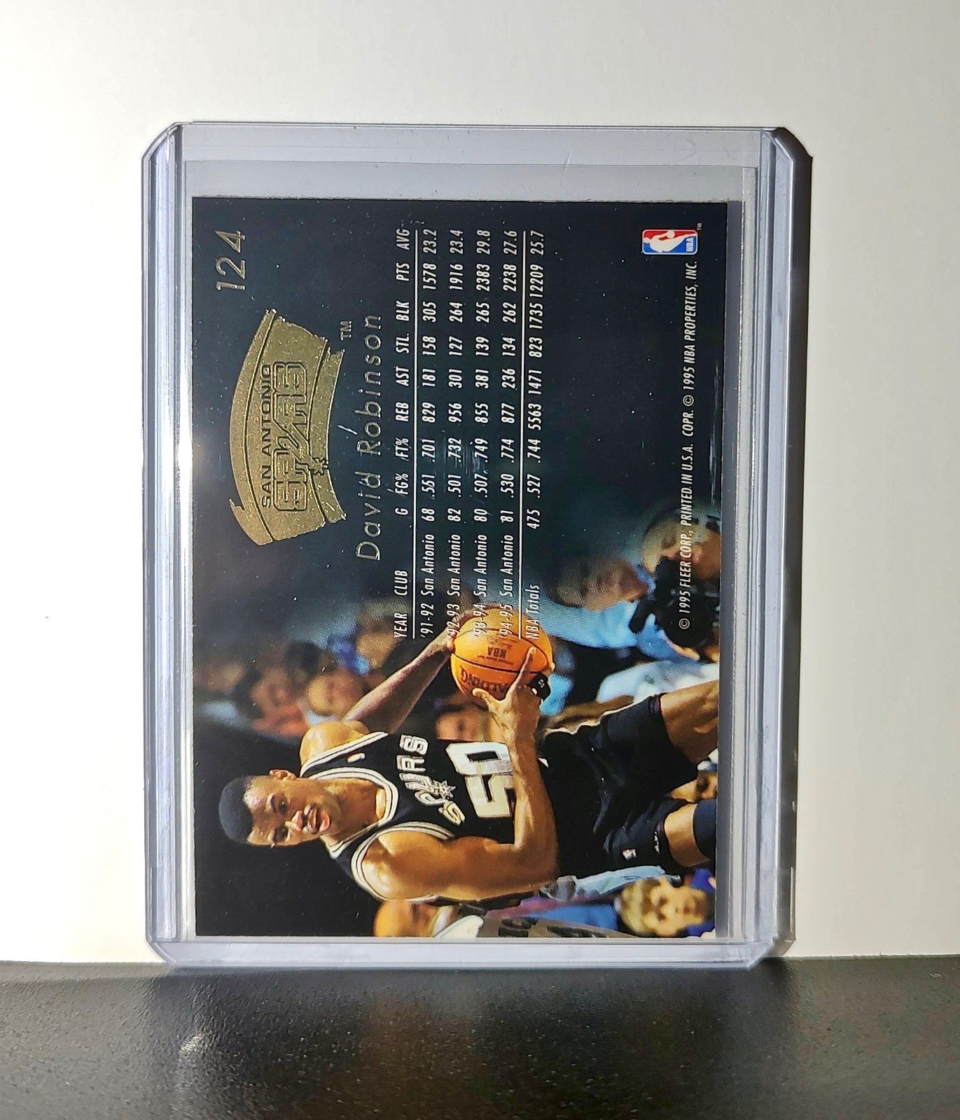 David Robinson 1995-96 Flair NBA #124 Card San Antonio Spurs