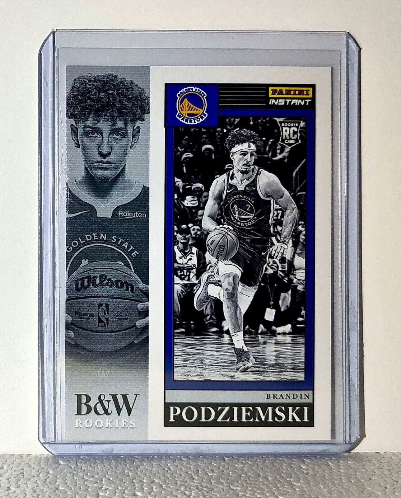 Brandin Podziemski 2023-24 Panini NBA #9 Black and White Rookies Card 1/326