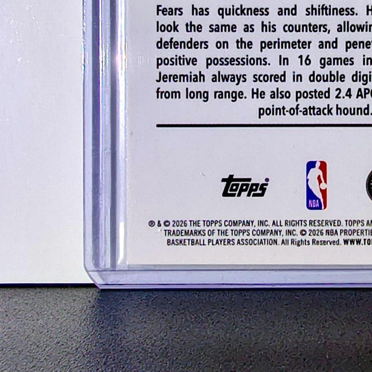 Jeremiah Fears Rookie 2025-26 NBA Topps Chrome Update Basketball Refractor #157 