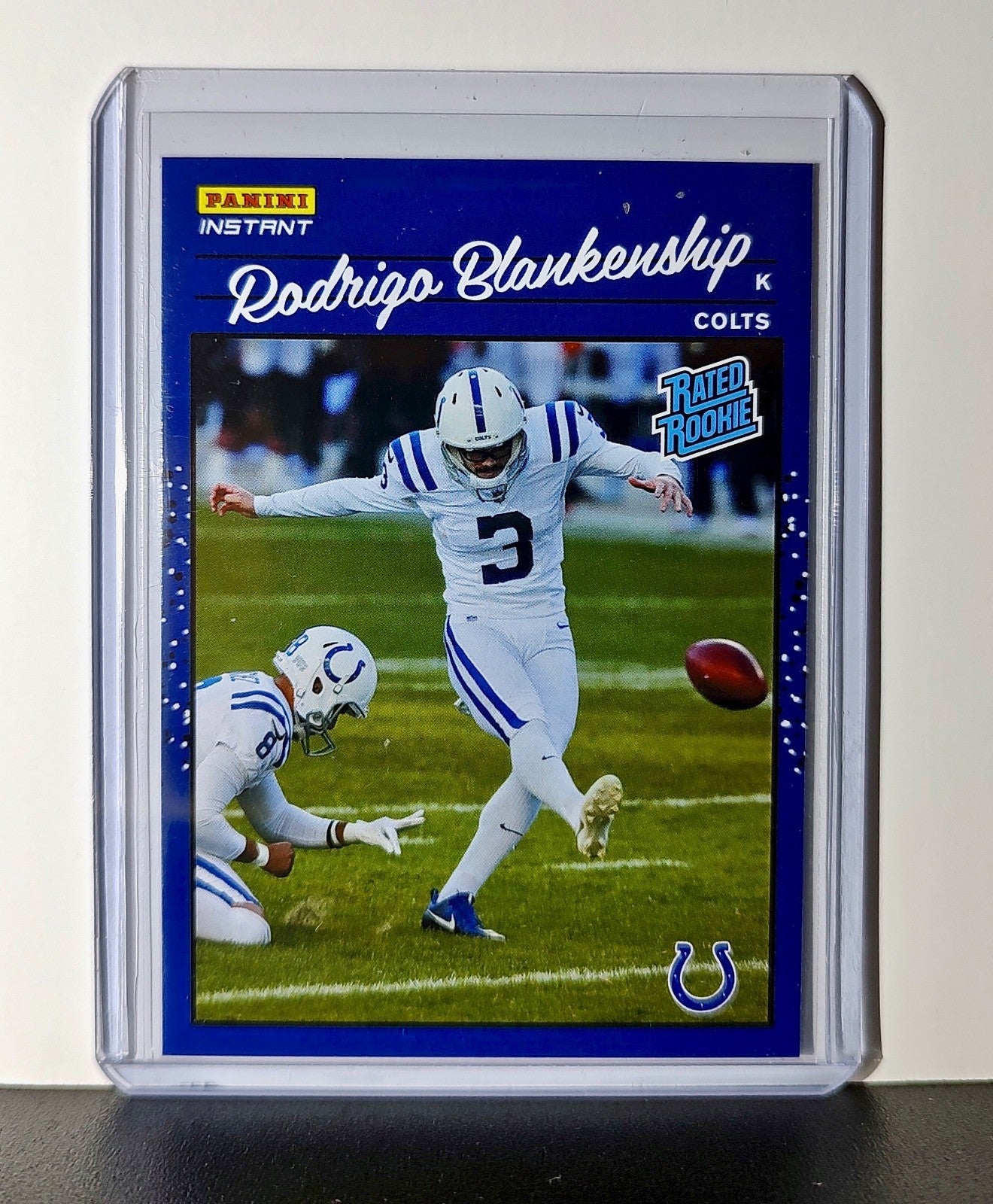 Rodrigo Blankenship Rookie 2020 Panini NFL #45 Rated Rookie Indianapolis Colts