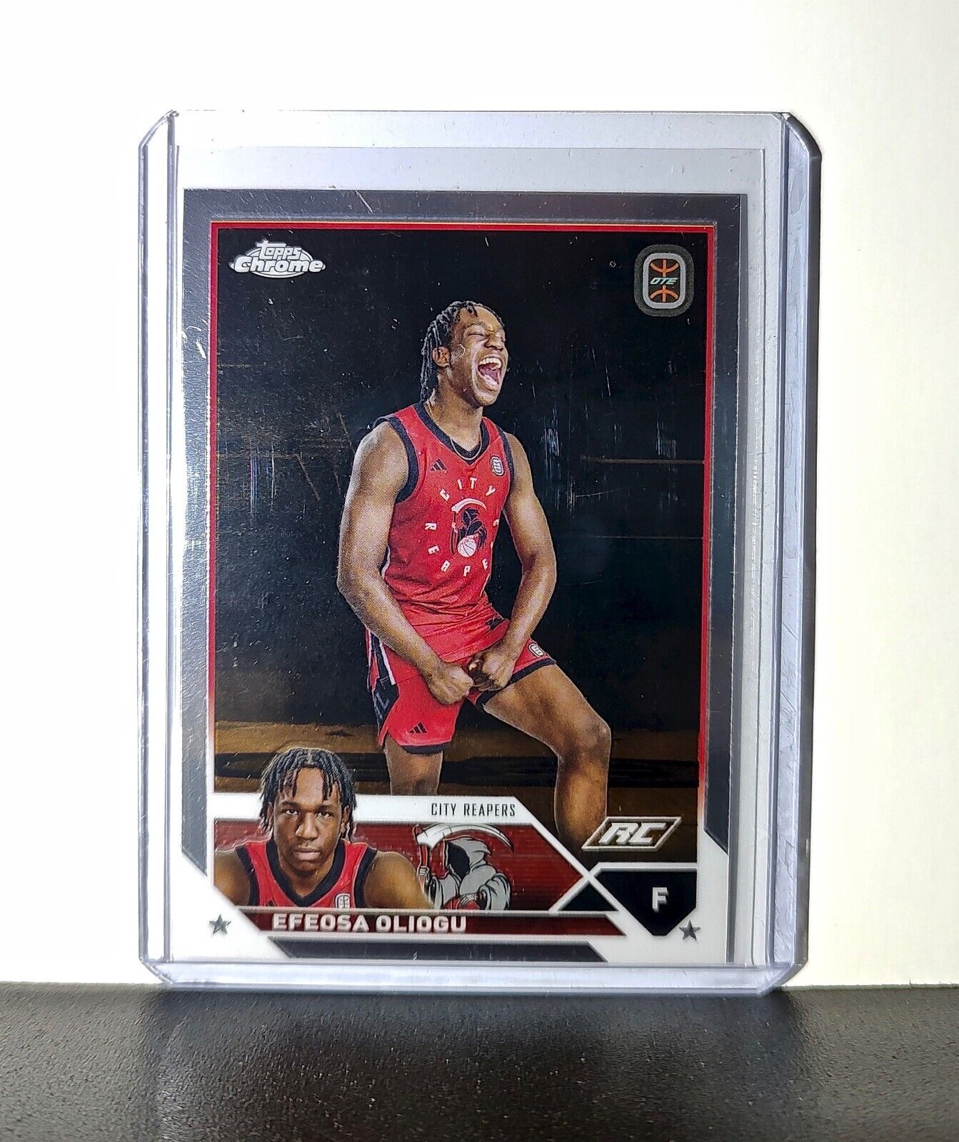 Efeosa Oliogu Rookie Card 2023-24 Topps Chrome Overtime #3 City Reapers