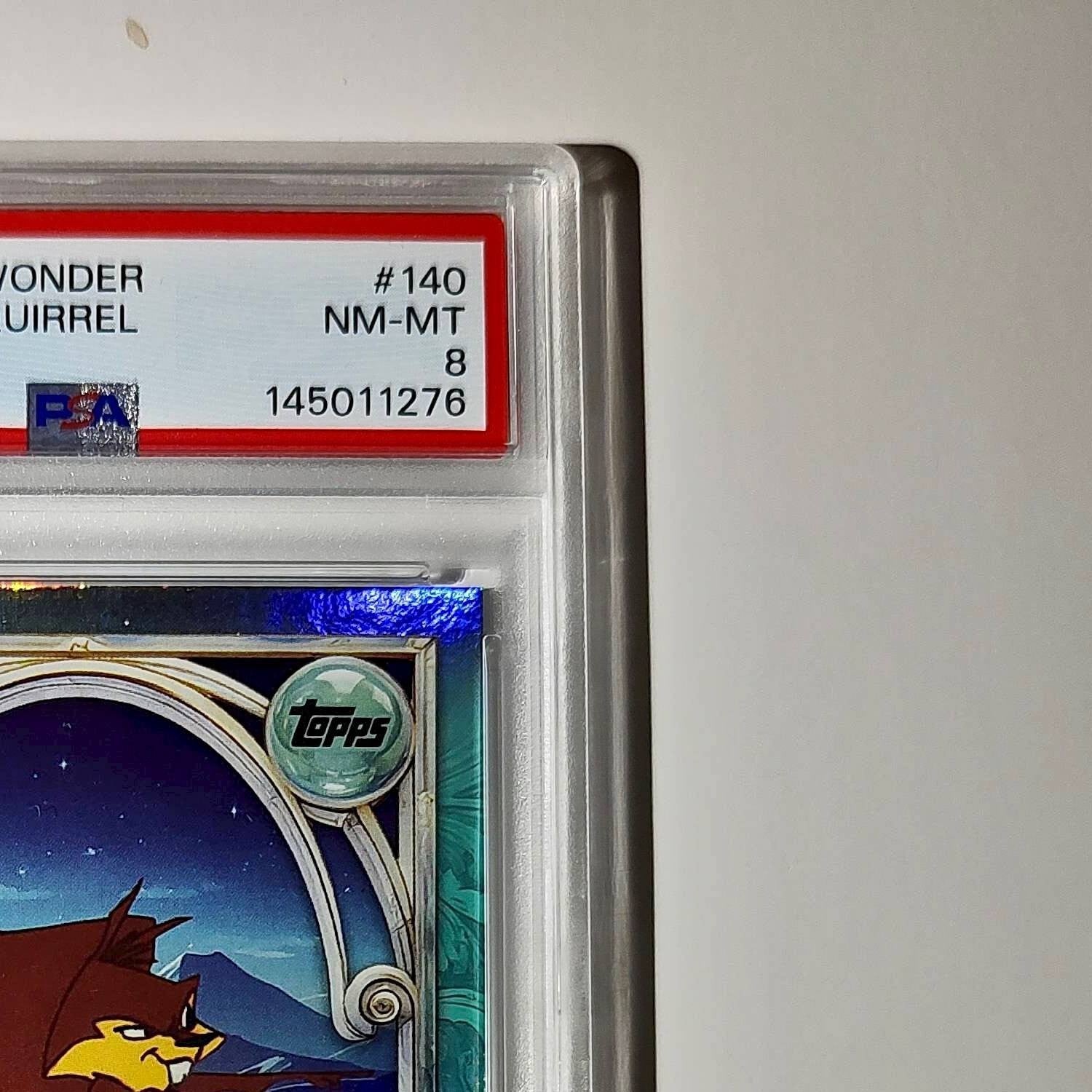 Bucky the Squirrel 2025 Topps Disney #140 Diamond The Emperor's New Groove PSA 8