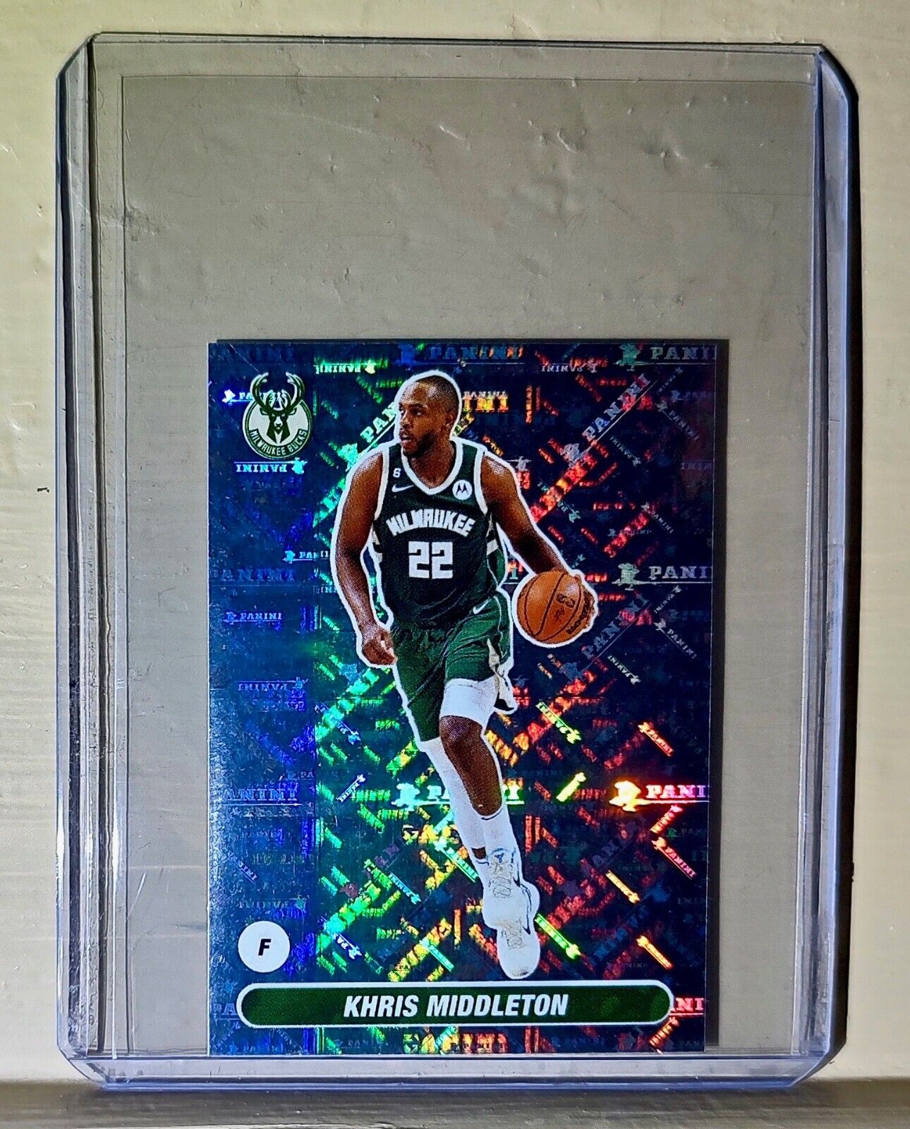 2023-24 Khris Middleton Panini NBA Basketball #219 Sticker Milwaukee Bucks