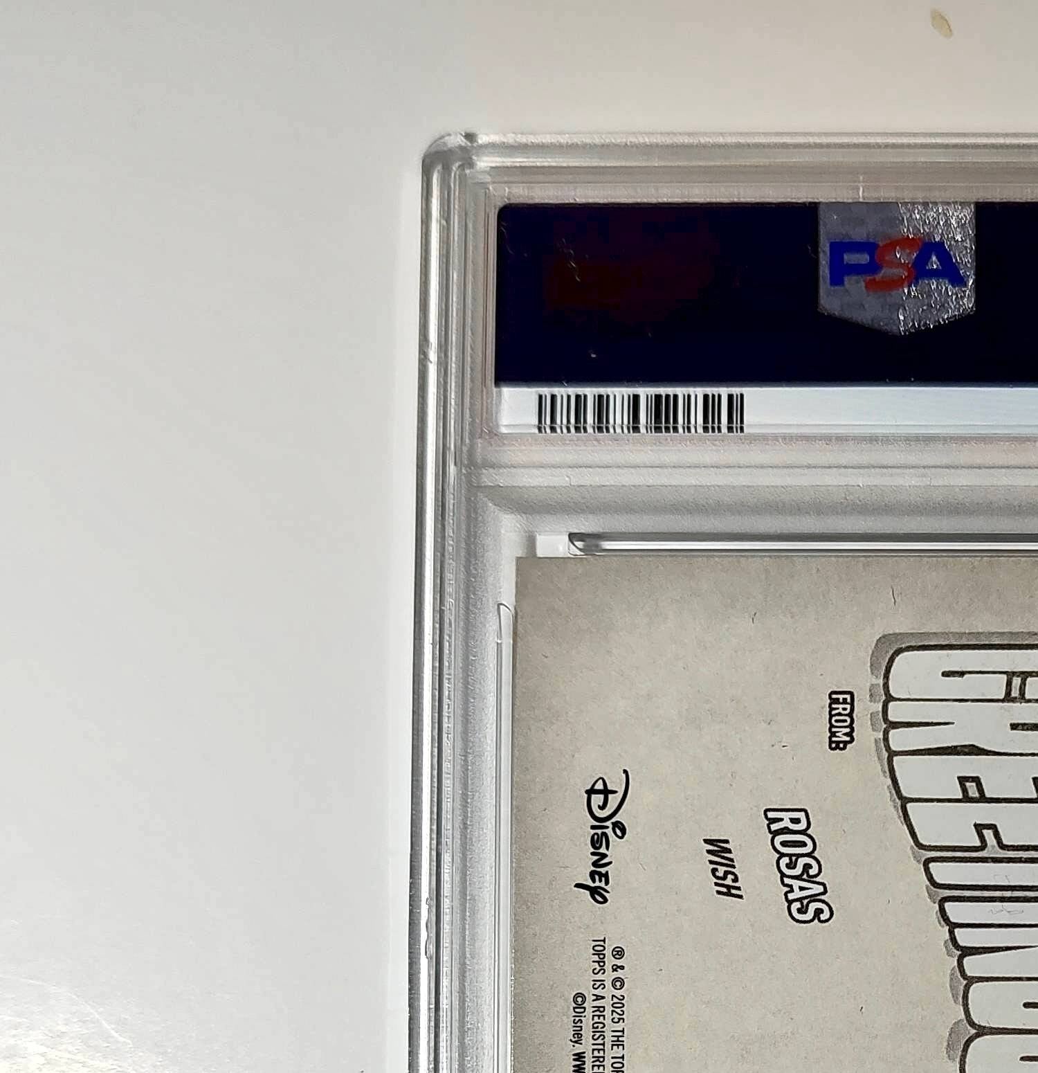 Rosas 2025 Topps Disney Wonder #GF-15 Greetings From Card Wish PSA 9