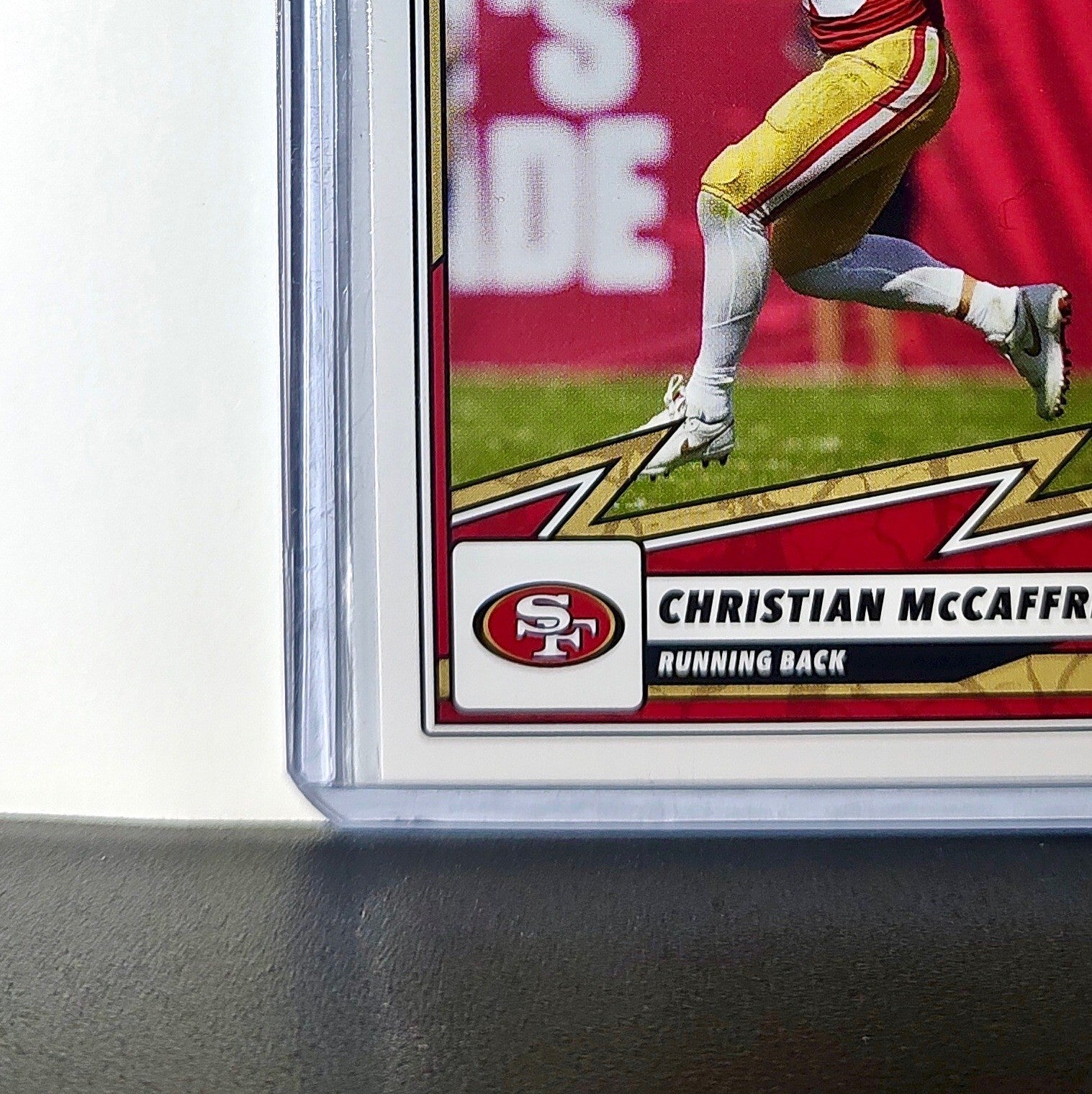 Christian McCaffrey 2025 Panini NFL #68 Sticker Card San Francisco 49ers