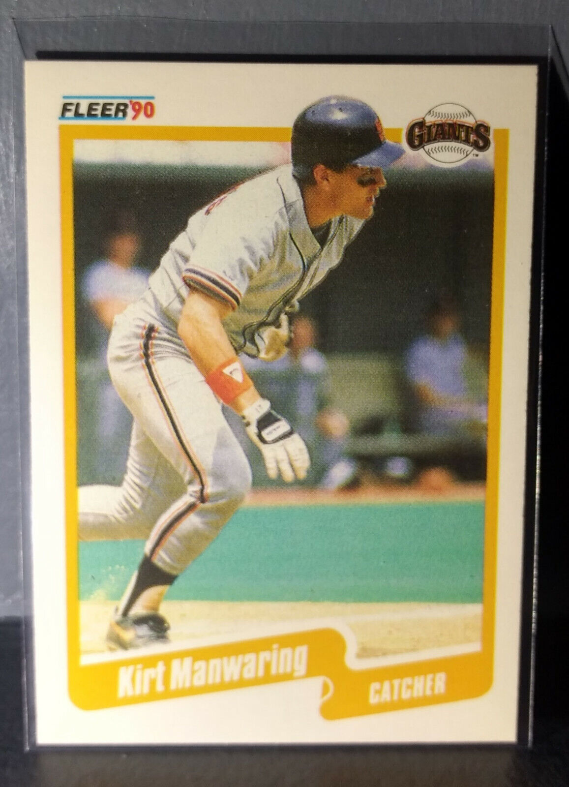 1990 Kirt Manwaring Fleer Baseball Card #63