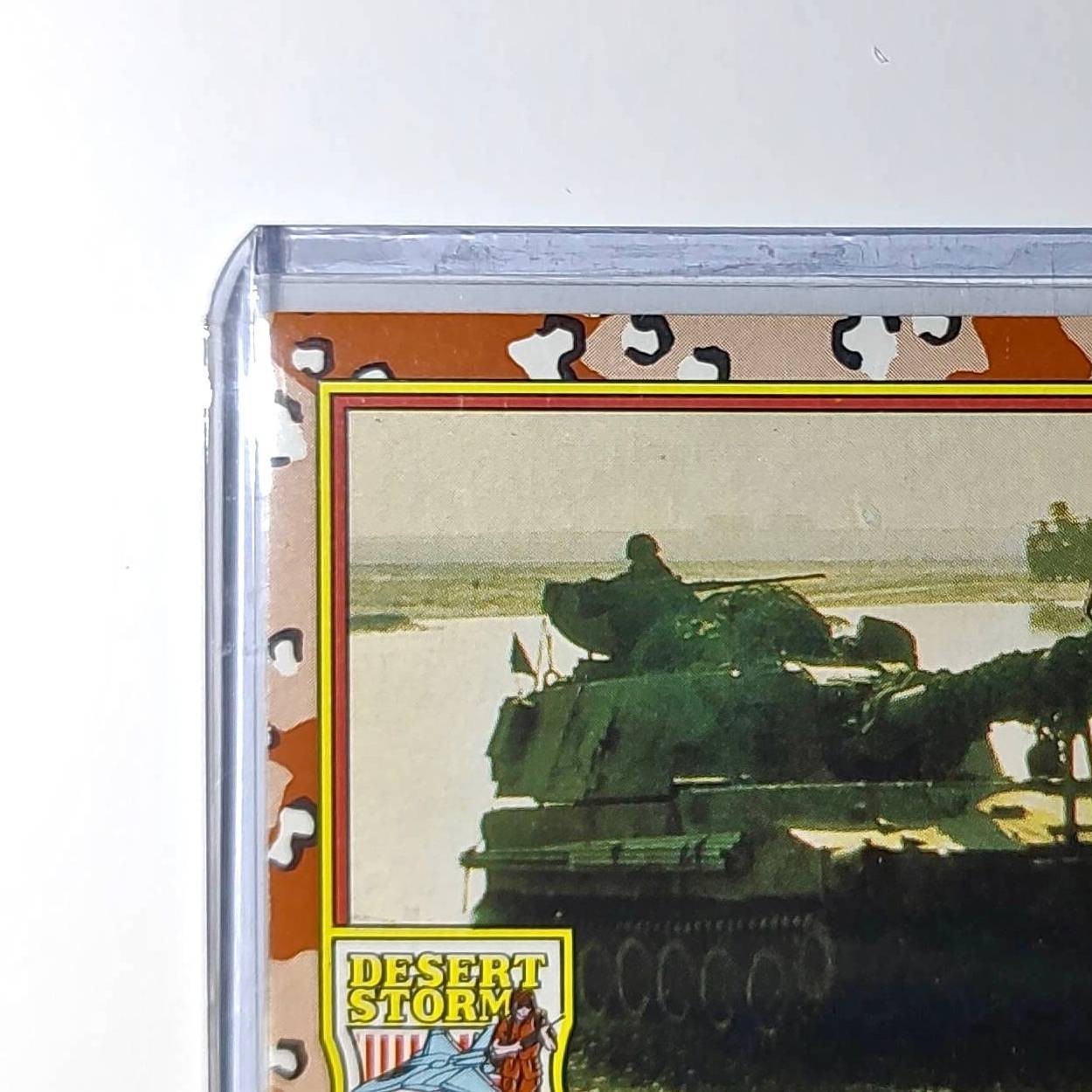 Lining Up the Tanks 1991 Topps Desert Storm #41 Card
