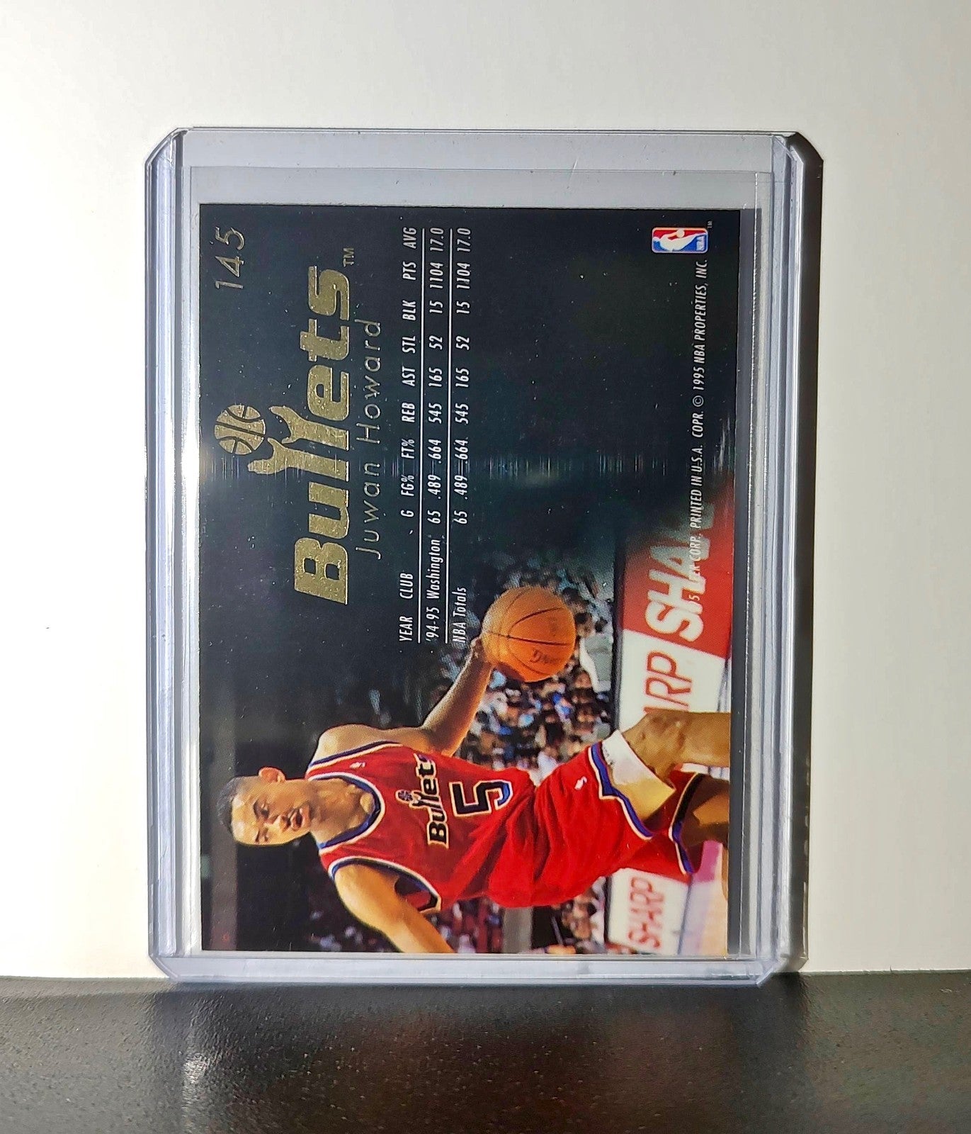 Juwan Howard 1995-96 Flair NBA #145 Card Washington Bullets