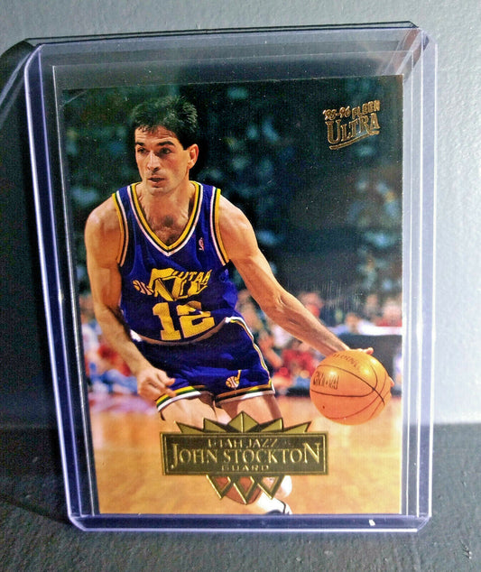 1995-96 John Stockton Fleer Ultra #187 Basketball Card