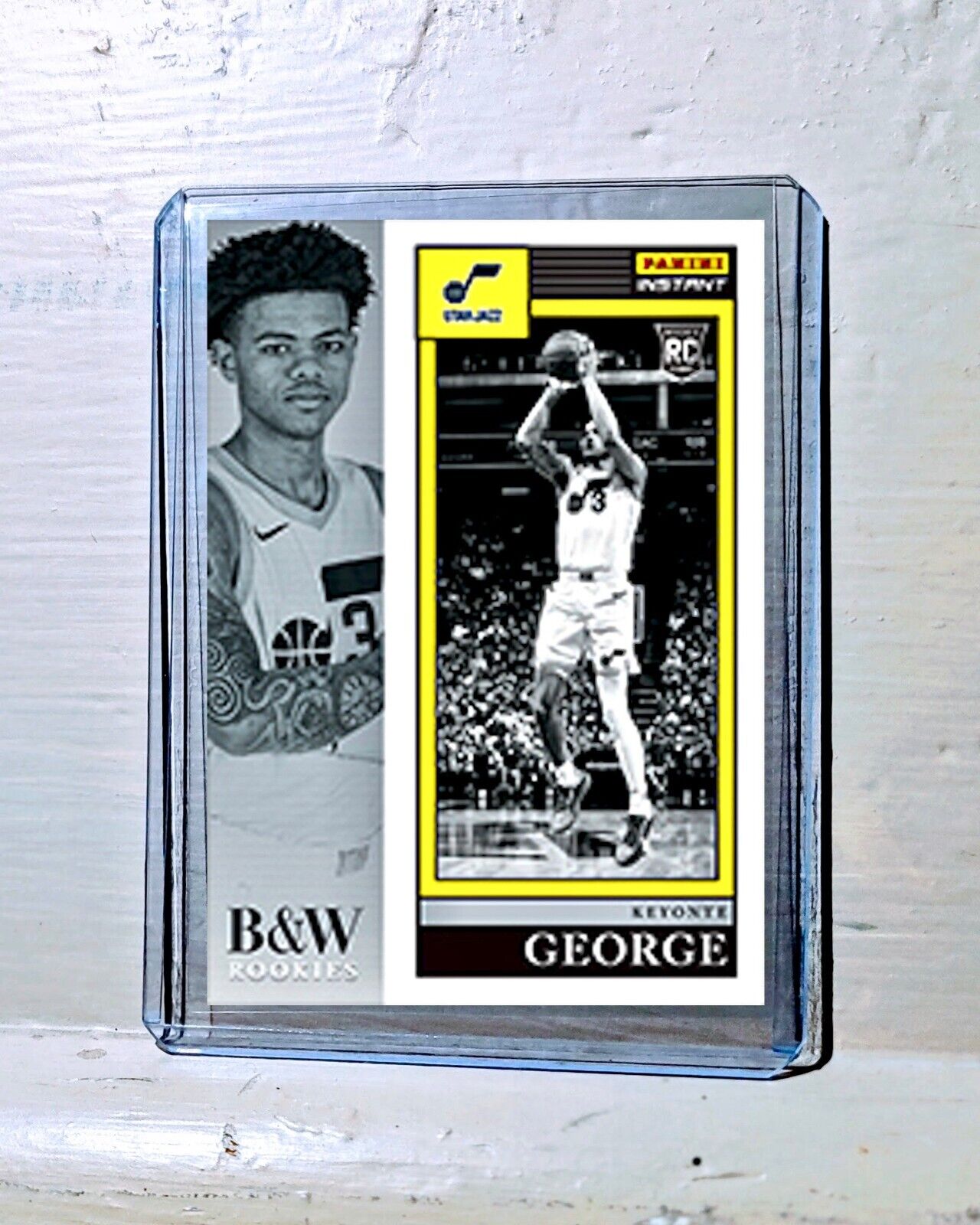 Keyonte George 2023-24 Panini NBA #4 Black and White Rookies Card 1/326