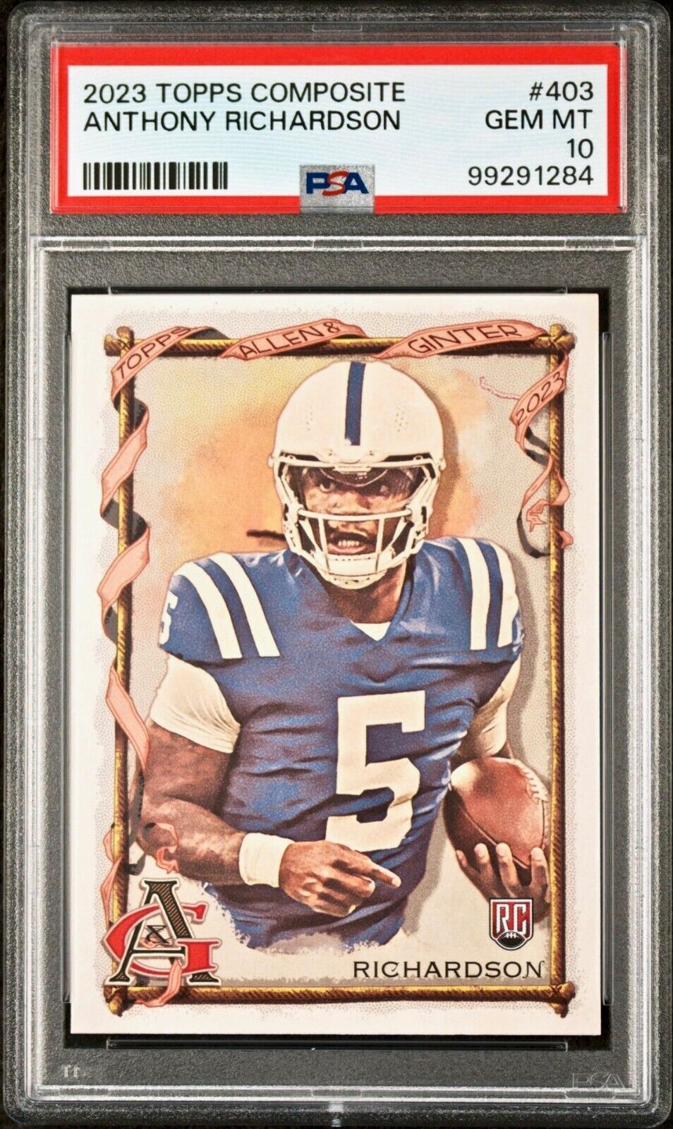 Anthony Richardson 2023 Topps Allen & Ginter NFL #403 Football Card PSA 10 Gem