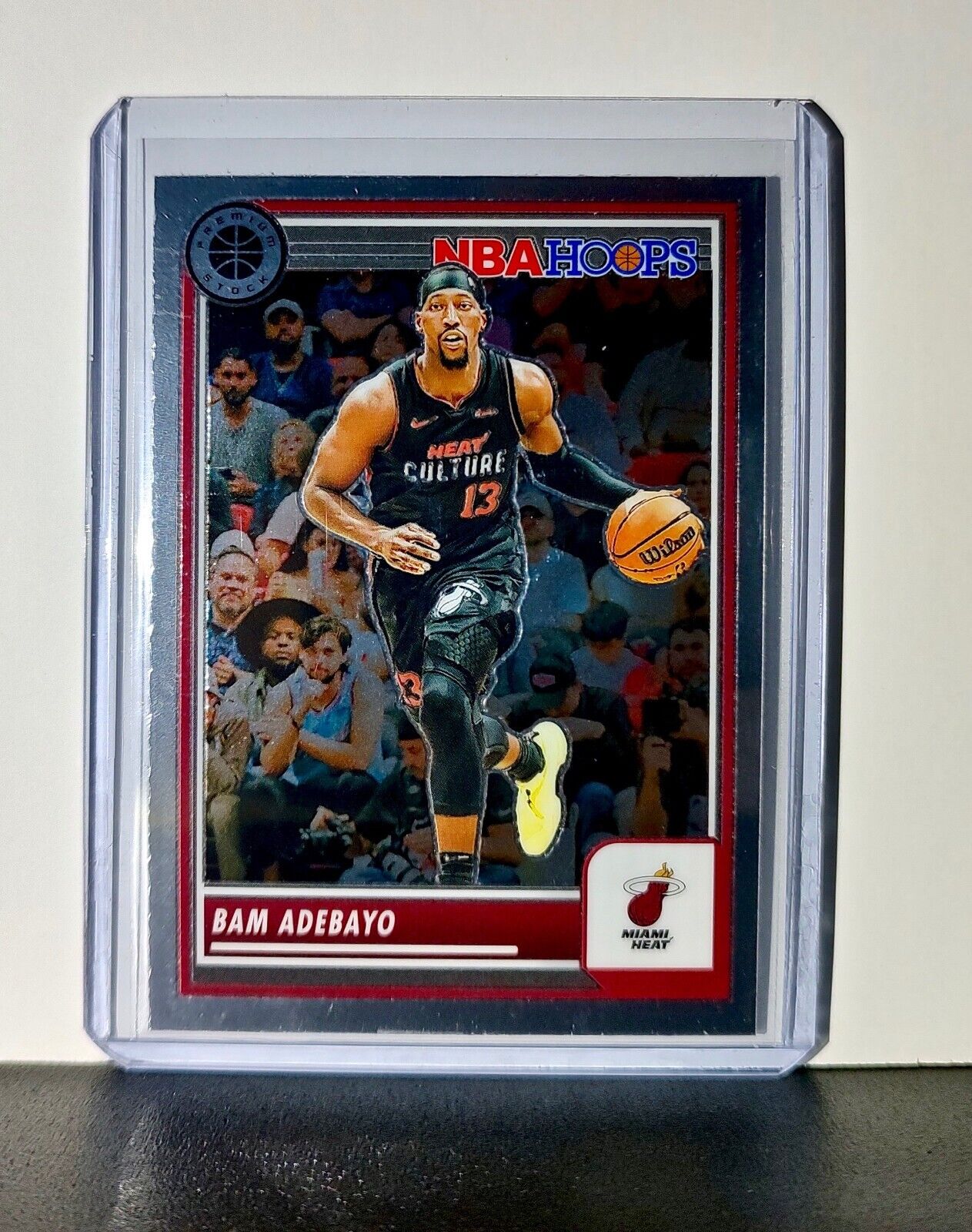 Bam Adebayo 2023-24 Panini Premium Stock NBA Hoops #66 Card Miami Heat