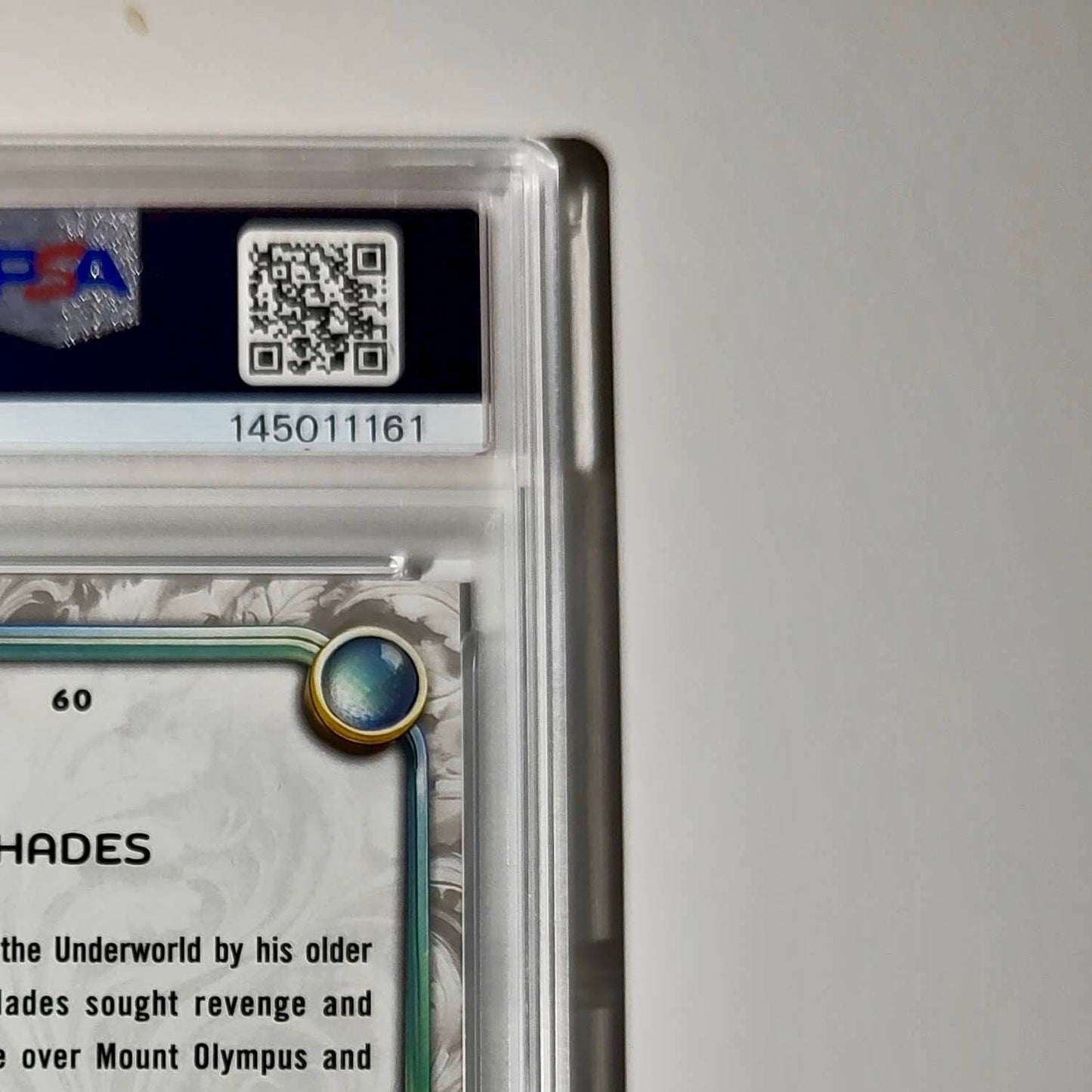 Hades 2025 Topps Disney Wonder #60 Winter Variant Card Hercules PSA 9