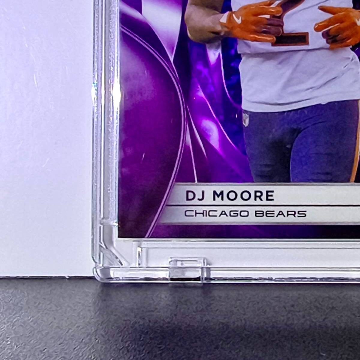 DJ Moore 2025 NFL Topps Chrome Black Purple Mini Diamond Refractor 21 Card 15/75
