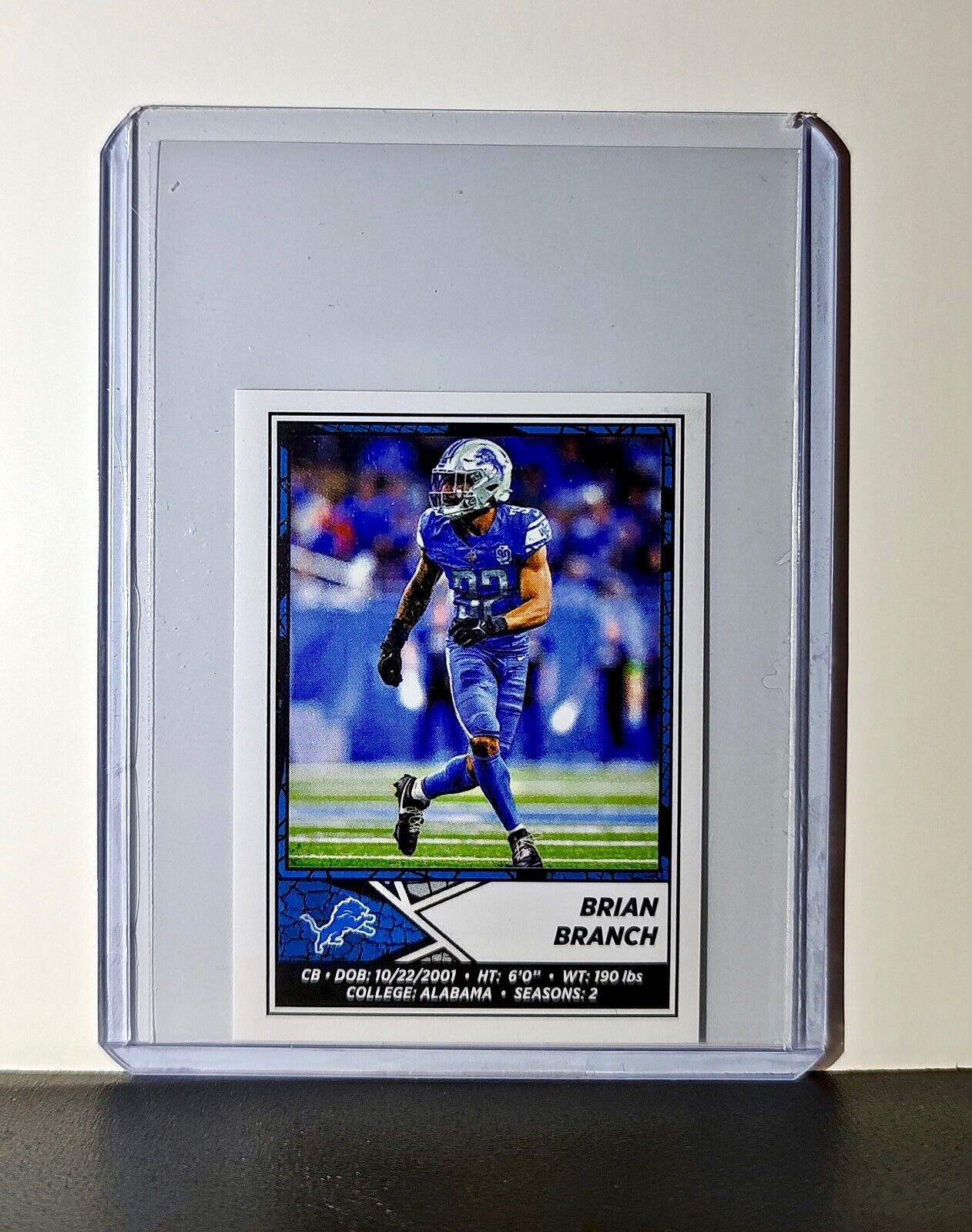 Brian Branch 2024 Panini NFL Sticker #390 Detroit Lions