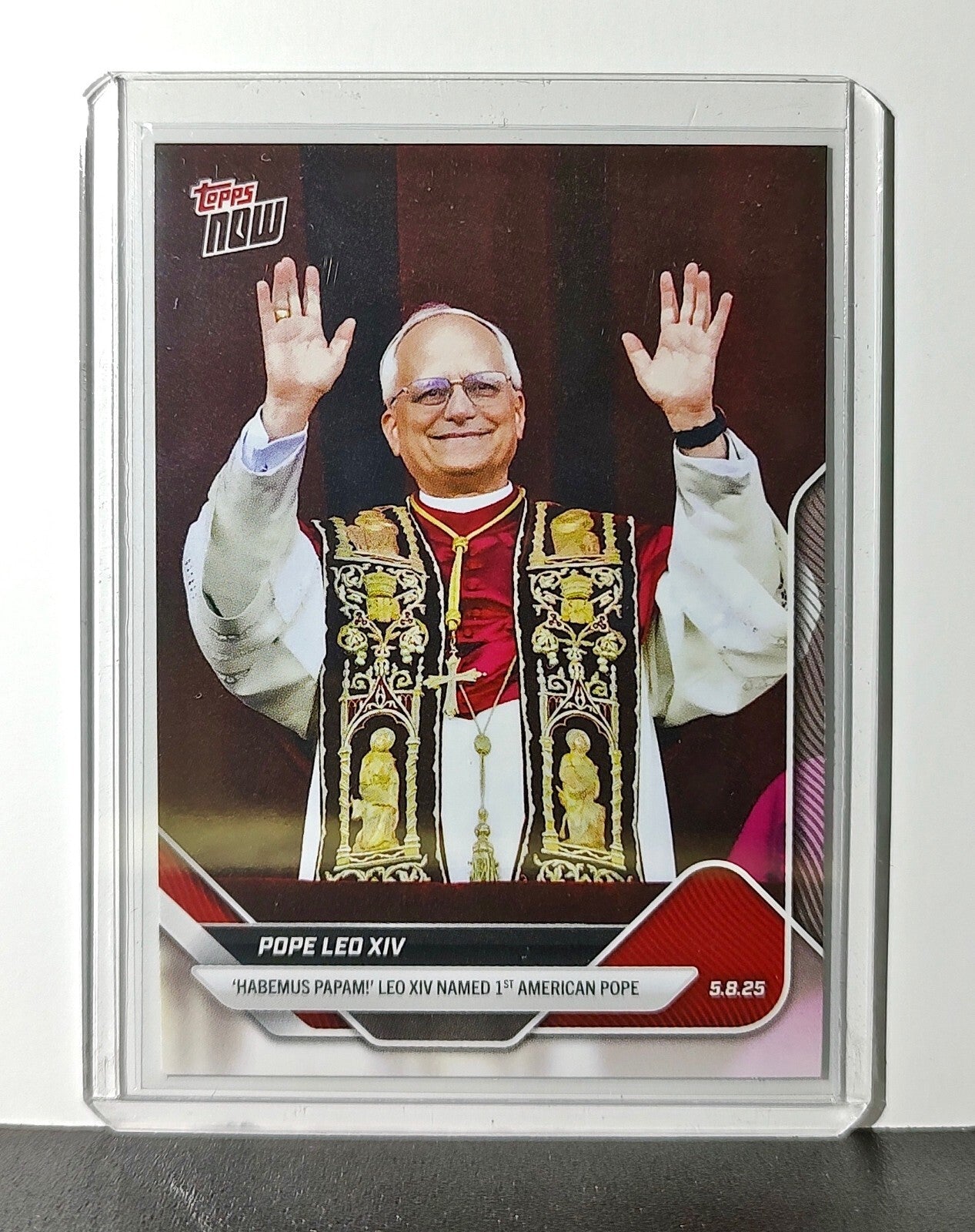Pope Leo XIV 2025 Topps Now #POPE-1 Trading Card