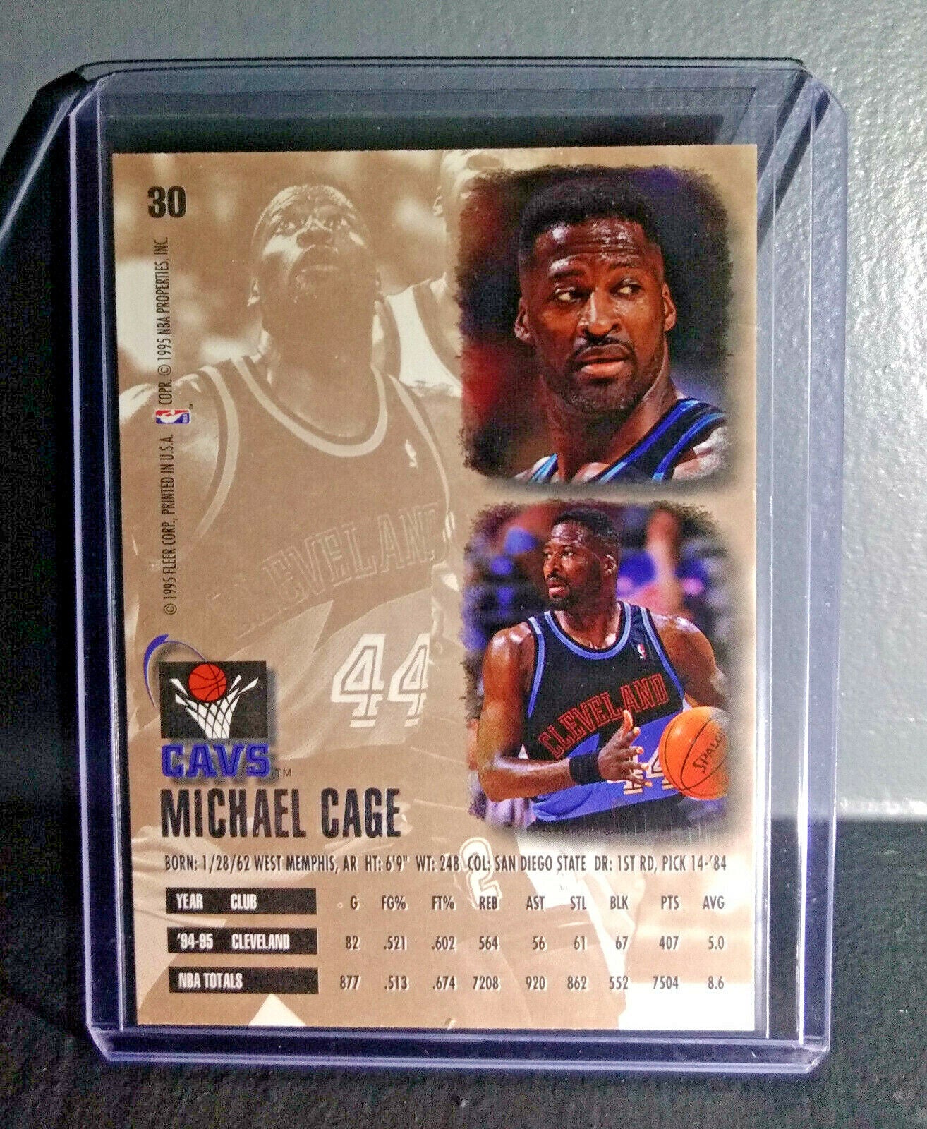 1995-96 Michael Cage Fleer Ultra #30 Basketball Card