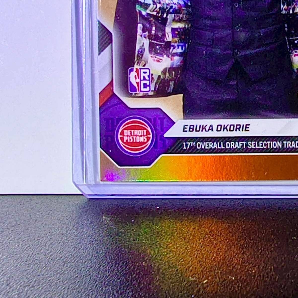 Ebuka Okorie 2026 NBA Rookie Topps Now Draft #EOK2 Orange Foil Card 13/25