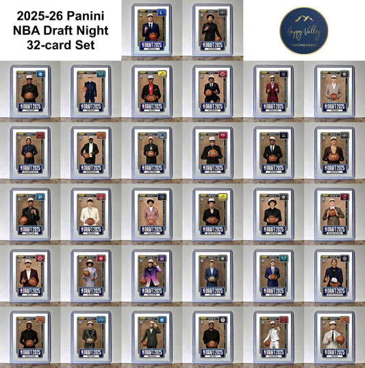 2025-26 Panini Instant NBA Draft Night Complete 32 Card Basketball Set