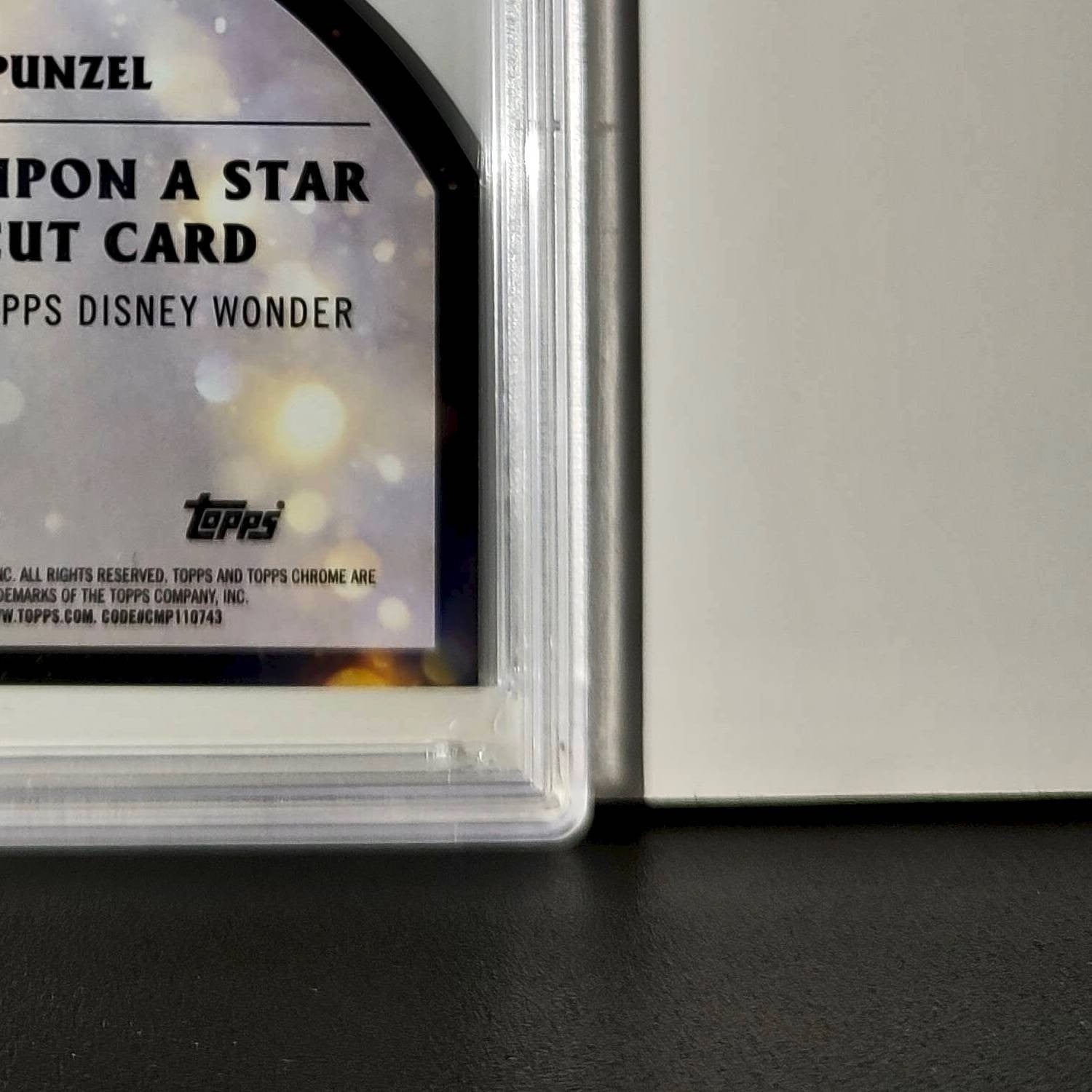 Rapunzel 2025 Topps Chrome Disney #W-16 Wish Upon A Star Die Cut Tangled PSA 9