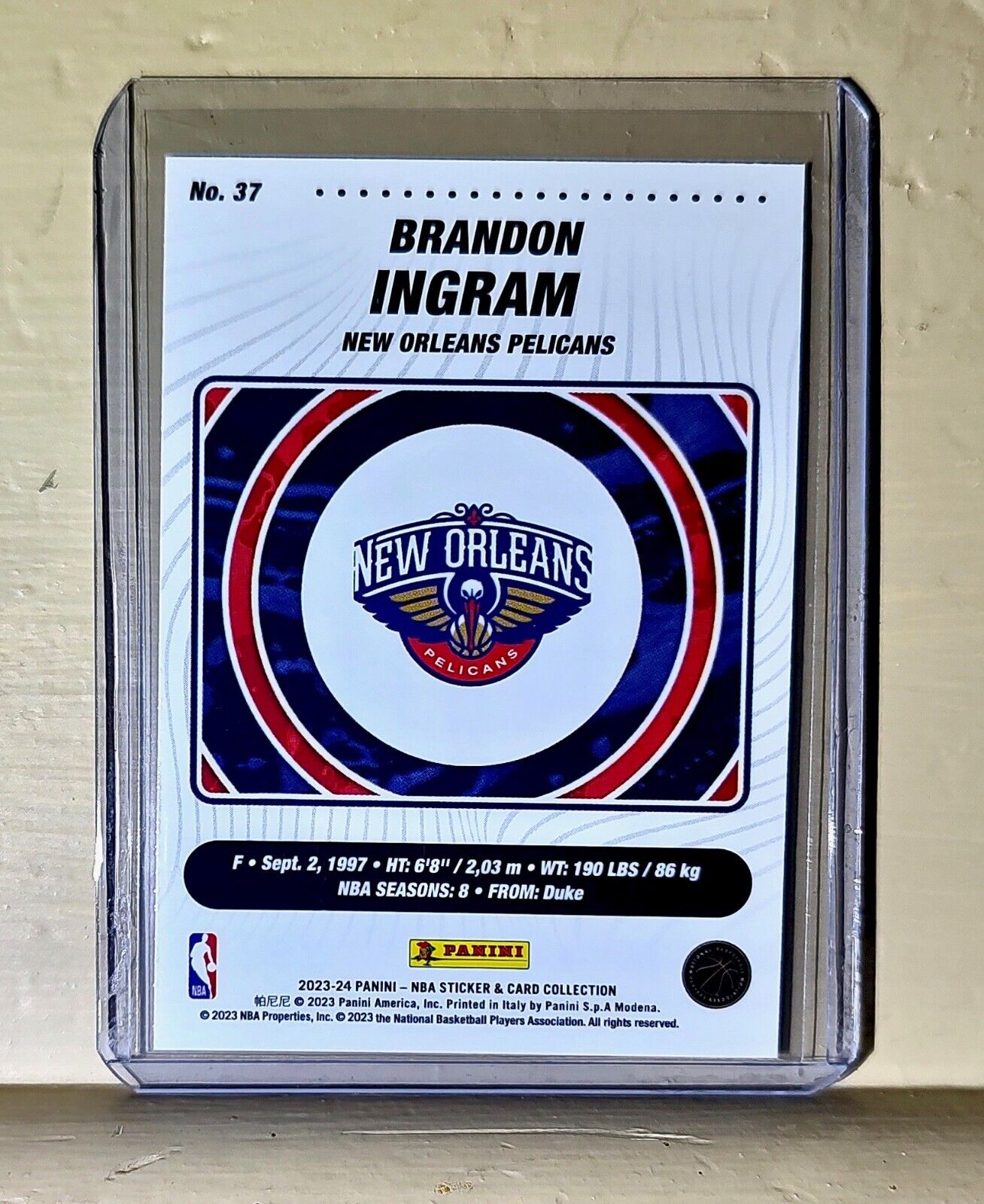 Brandon Ingram 2023-24 Panini NBA Basketball #37 Card New Orleans Pelicans