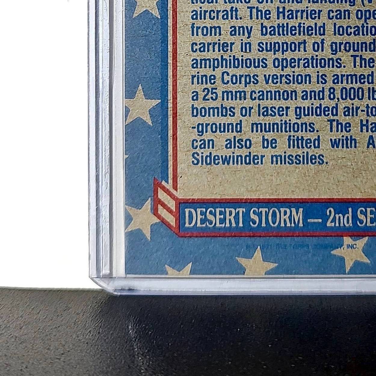 AV-8B Harrier 1991 Topps Desert Storm #136 Card