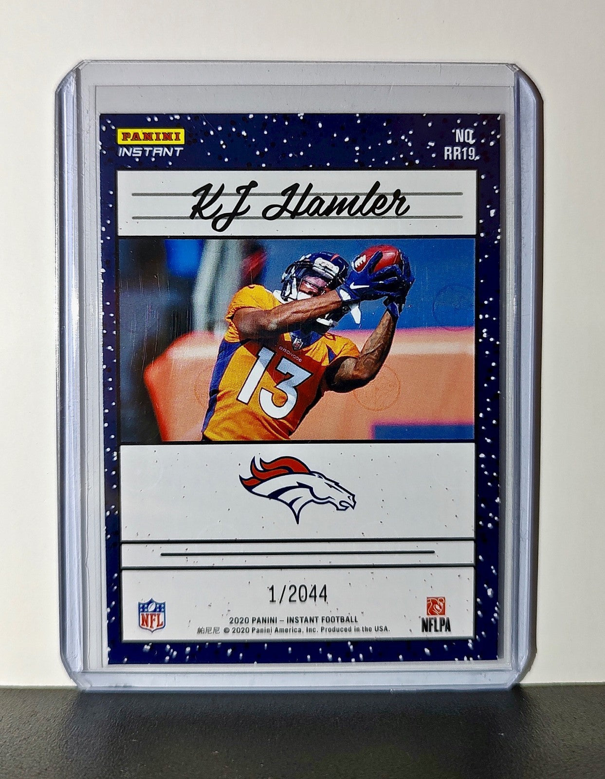 KJ Hamler Rookie 2020 Panini NFL #19 Rated Rookie Card Denver Broncos