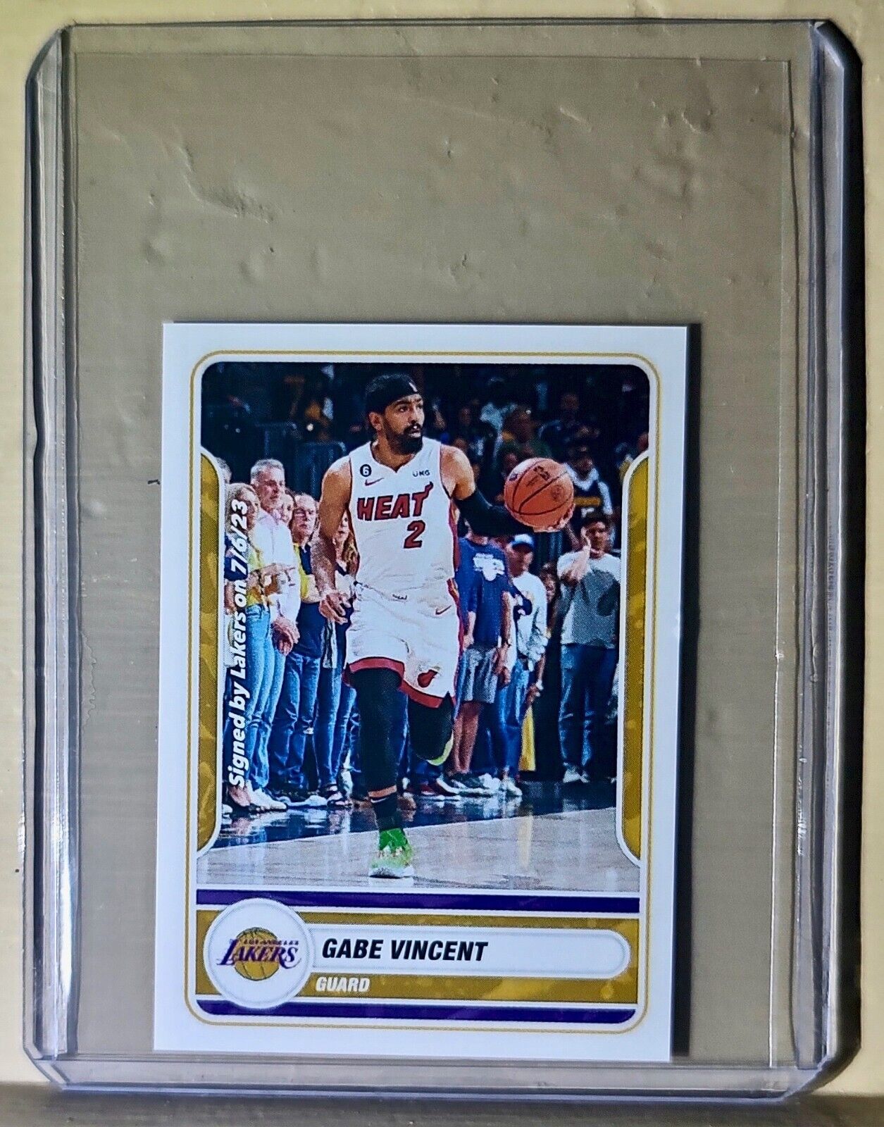 2023-24 Gabe Vincent Panini NBA Basketball #369 Sticker Los Angeles Lakers