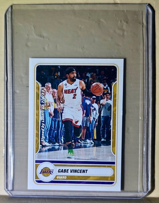 2023-24 Gabe Vincent Panini NBA Basketball #369 Sticker Los Angeles Lakers