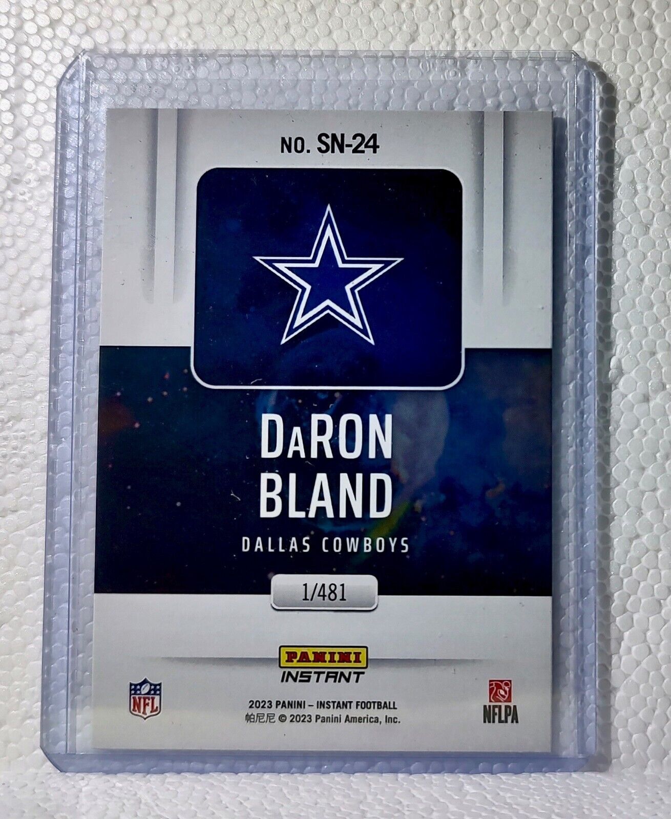 DaRon Bland 2023 Panini NFL #24 Supernova Football Card Dallas Cowboys 1/481