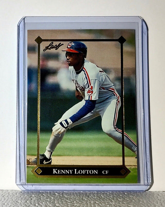 Kenny Lofton 1992 Leaf #BC-4 Gold Leaf Rookies MLB Card Cleveland Indians