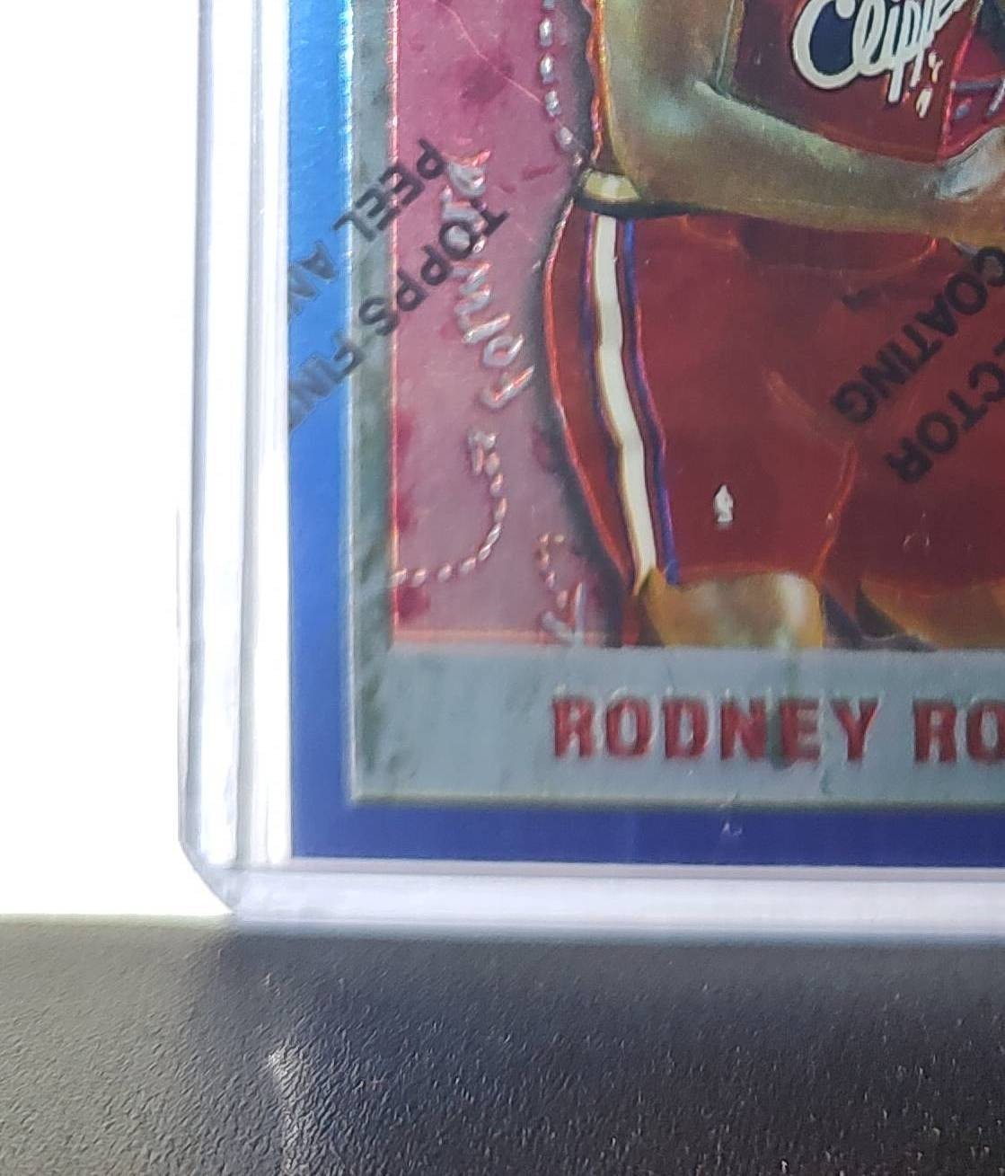 Rodney Rogers 1995-96 Topps Finest NBA #238 Card Clippers