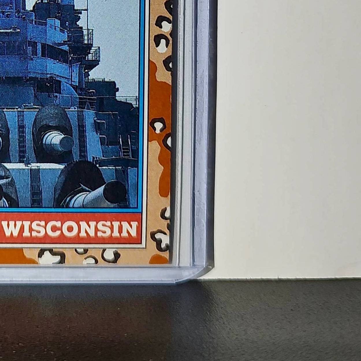 USS Wisconsin 1991 Topps Desert Storm #122 Card