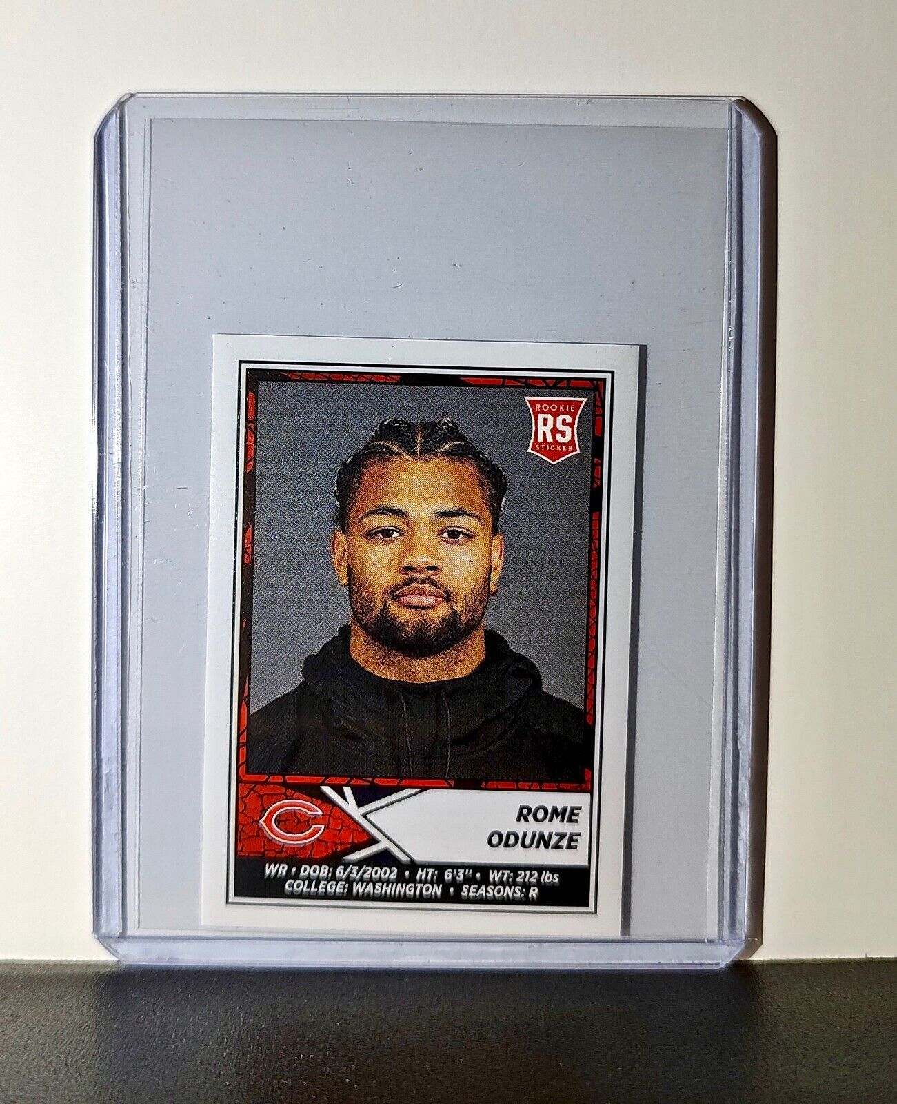 Rome Odunze 2024 Panini NFL Rookie Sticker #373 Chicago Bears