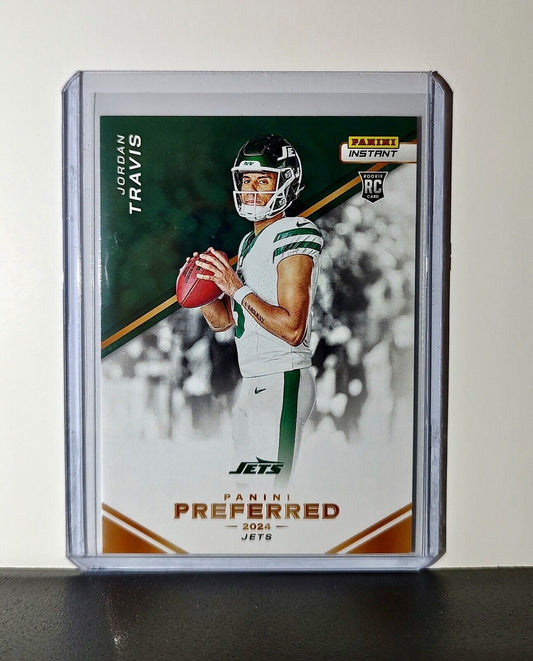 Jordan Travis 2024 Panini Preferred NFL #16 Rookie Football Card NY Jets 1/335