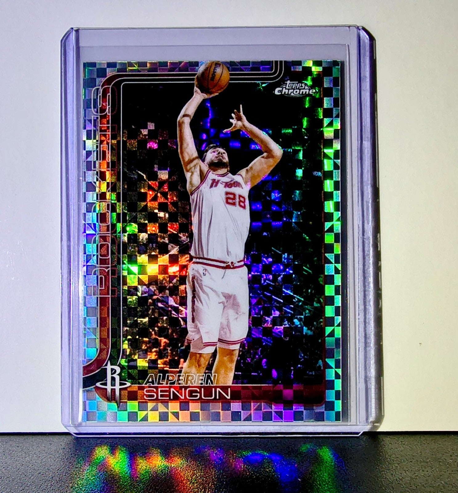 Alperen Sengun 2025-26 NBA Topps Chrome Update X-Fractor #38 Card Rockets