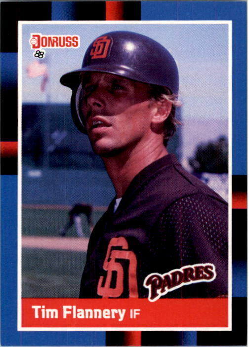 1988 Tim Flannery Donruss Baseball Card #328