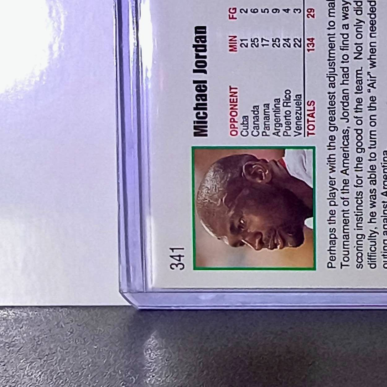 Michael Jordan 1992-93 NBA Hoops #341 USA Basketball Card