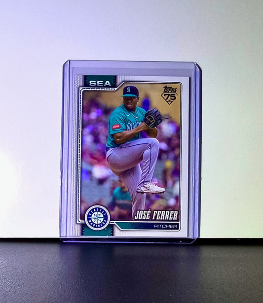 José Ferrer 2026 Topps Update MLB #US18 Card Seattle Mariners