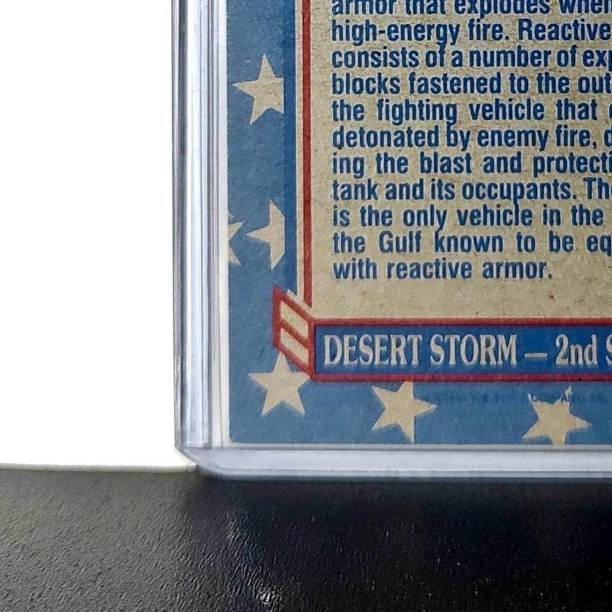M-60 Reactive Armor 1991 Topps Desert Storm #106 Card