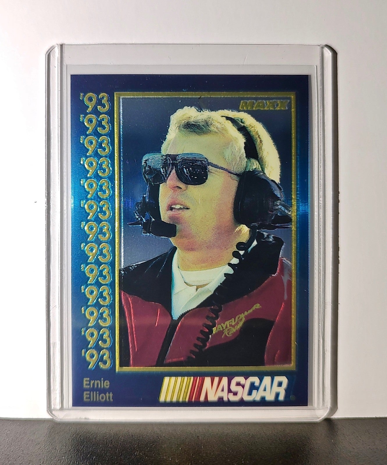 Ernie Elliott 1993 Maxx Premier Plus Racing #155 NASCAR Card Melling Racing