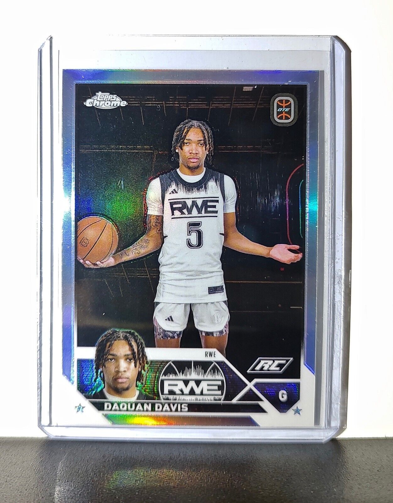 Daquan Davis Rookie Card Refractor 2023-24 Topps Chrome Overtime #24 RWE