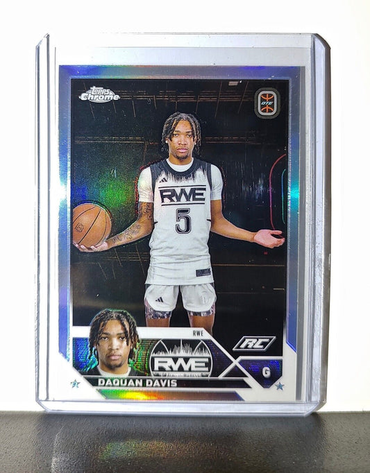 Daquan Davis Rookie Card Refractor 2023-24 Topps Chrome Overtime #24 RWE
