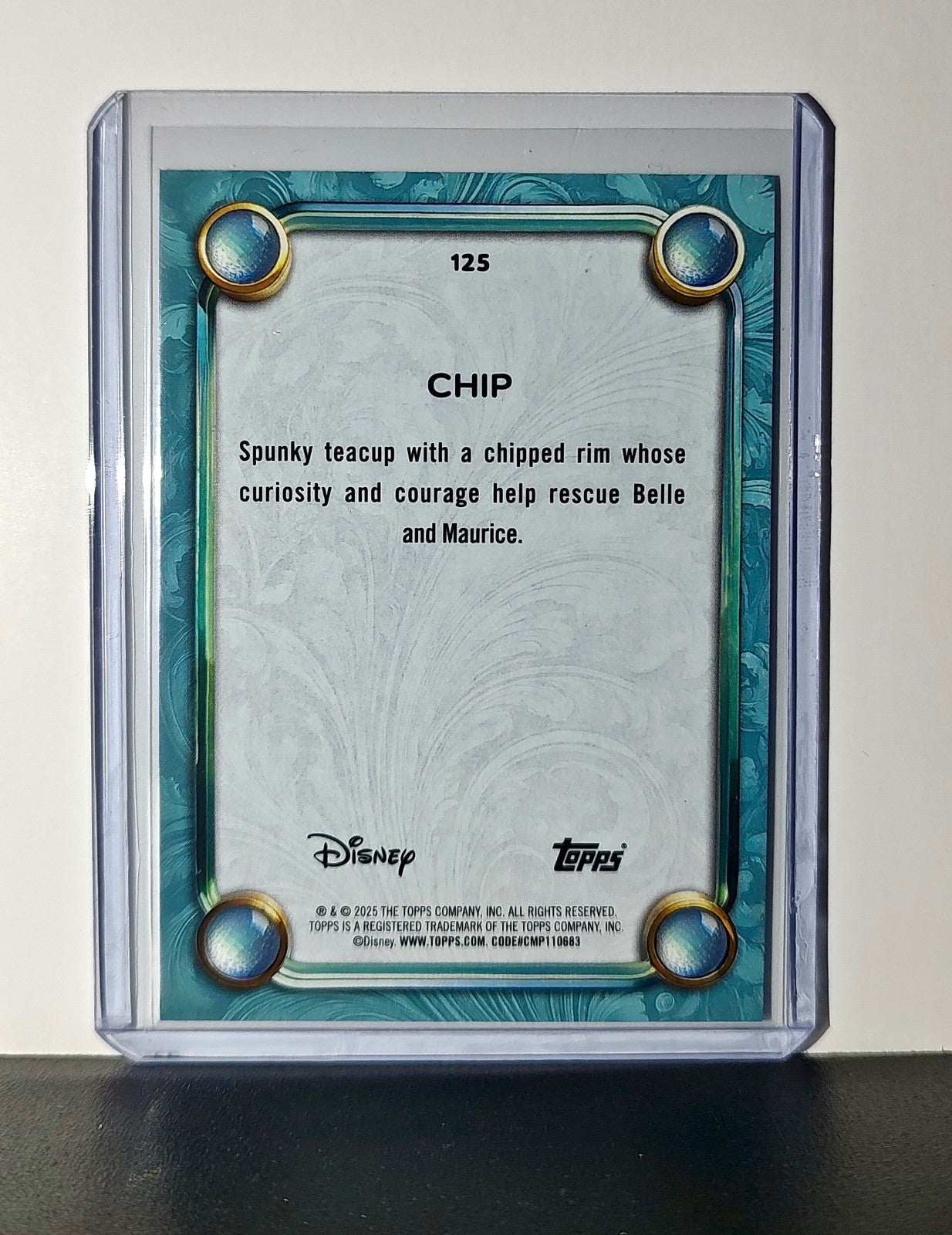 Chip 2025 Topps Disney Wonder #125 Diamond Card Beauty and the Beast