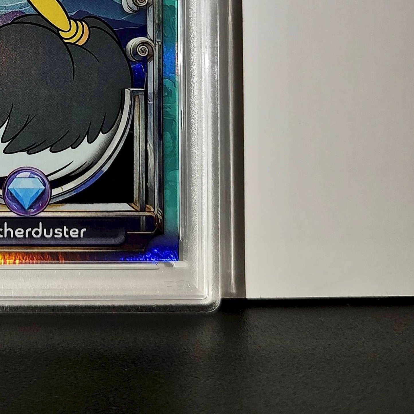 Featherduster 2025 Topps Disney #129 Diamond Card Beauty and the Beast PSA 6