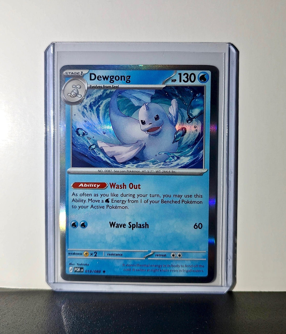 Pokemon Dewgong HP130 Stage 1 Water 019/088 2025 Perfect Order Mega Evolution