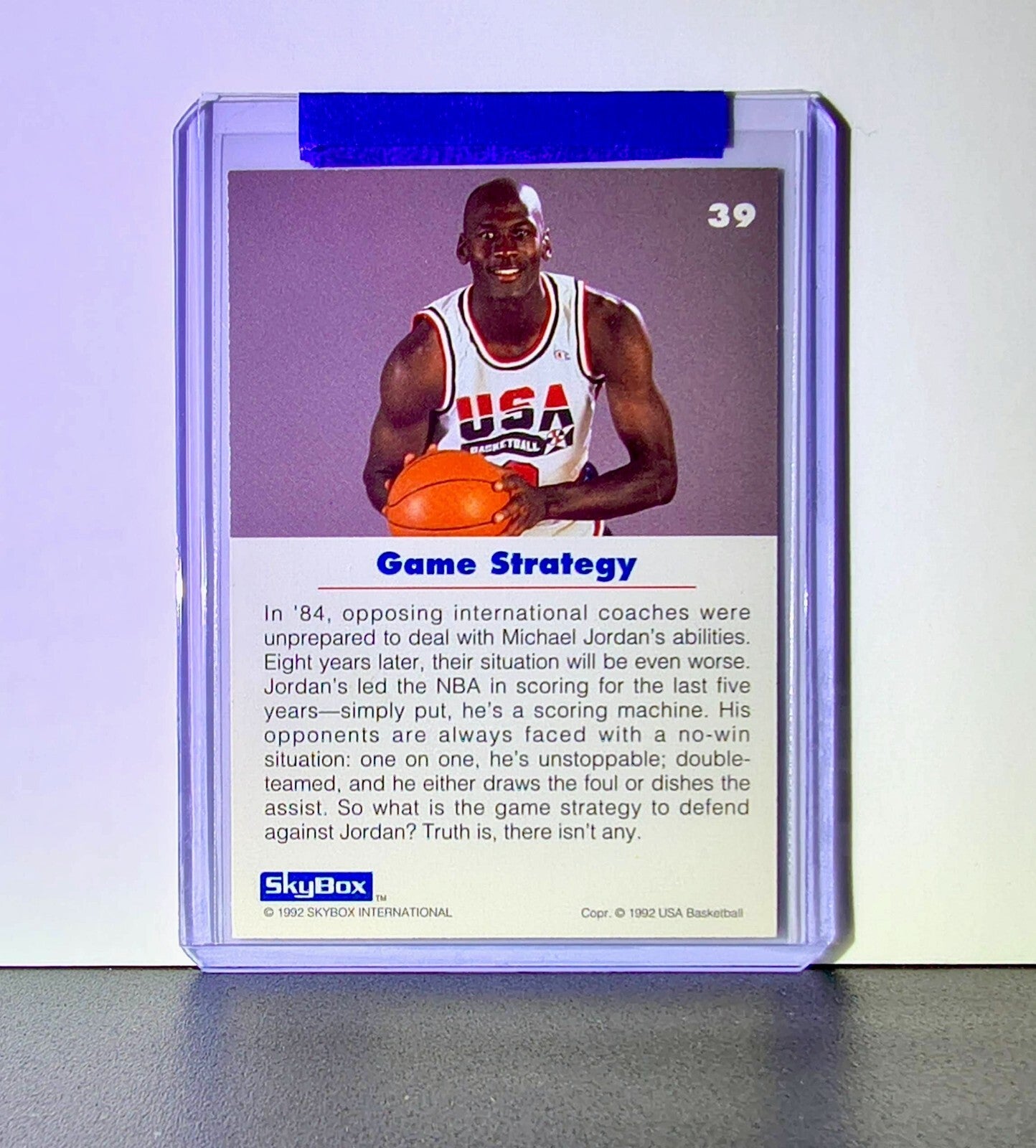 Michael Jordan 1992-93 Skybox USA Basketball #39 Basketball Card Chicago Bulls