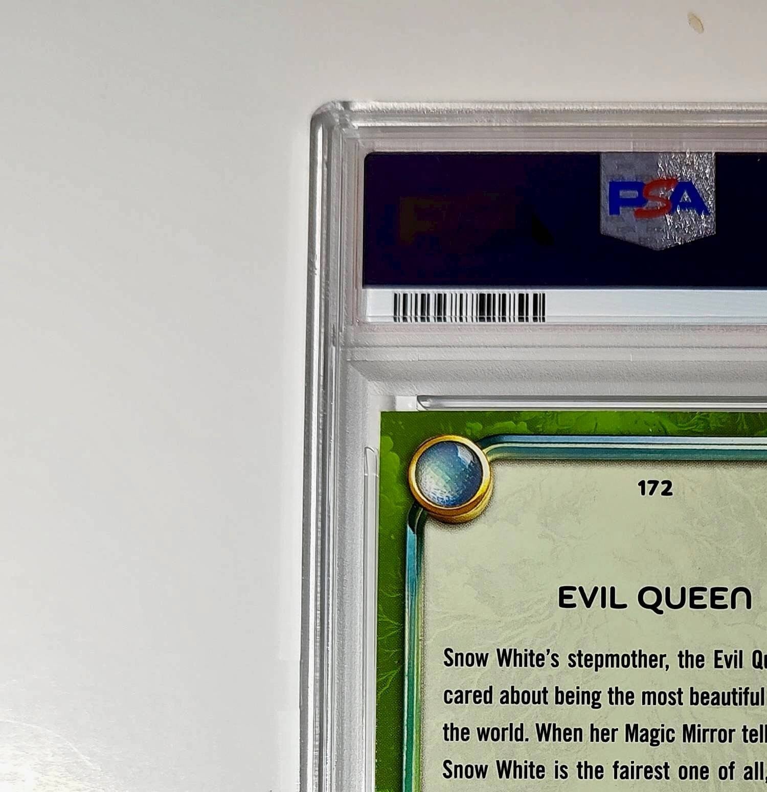Evil Queen 2025 Topps Disney #172 Card Snow White and the Seven Dwarfs PSA 9