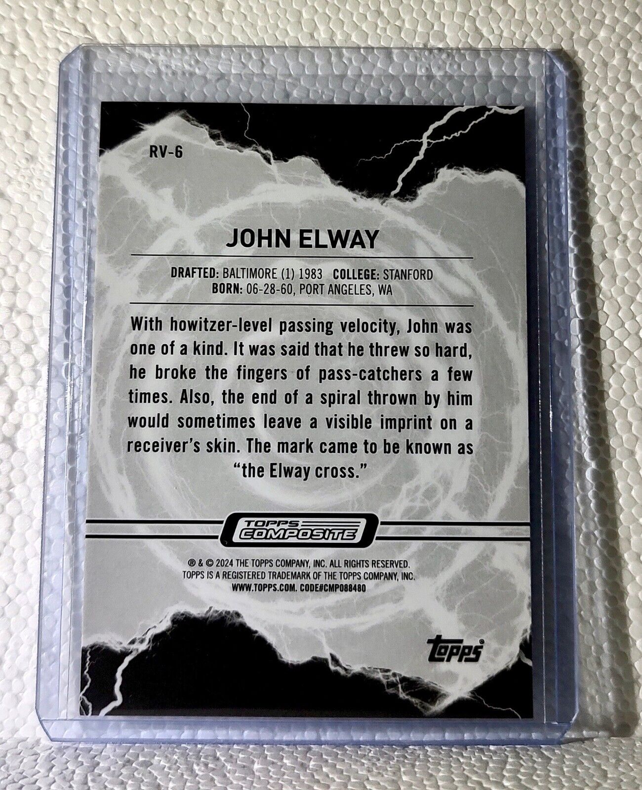 John Elway 2023 Topps Resurgence Voltaic NFL #RV-6 Football Card Denver Broncos